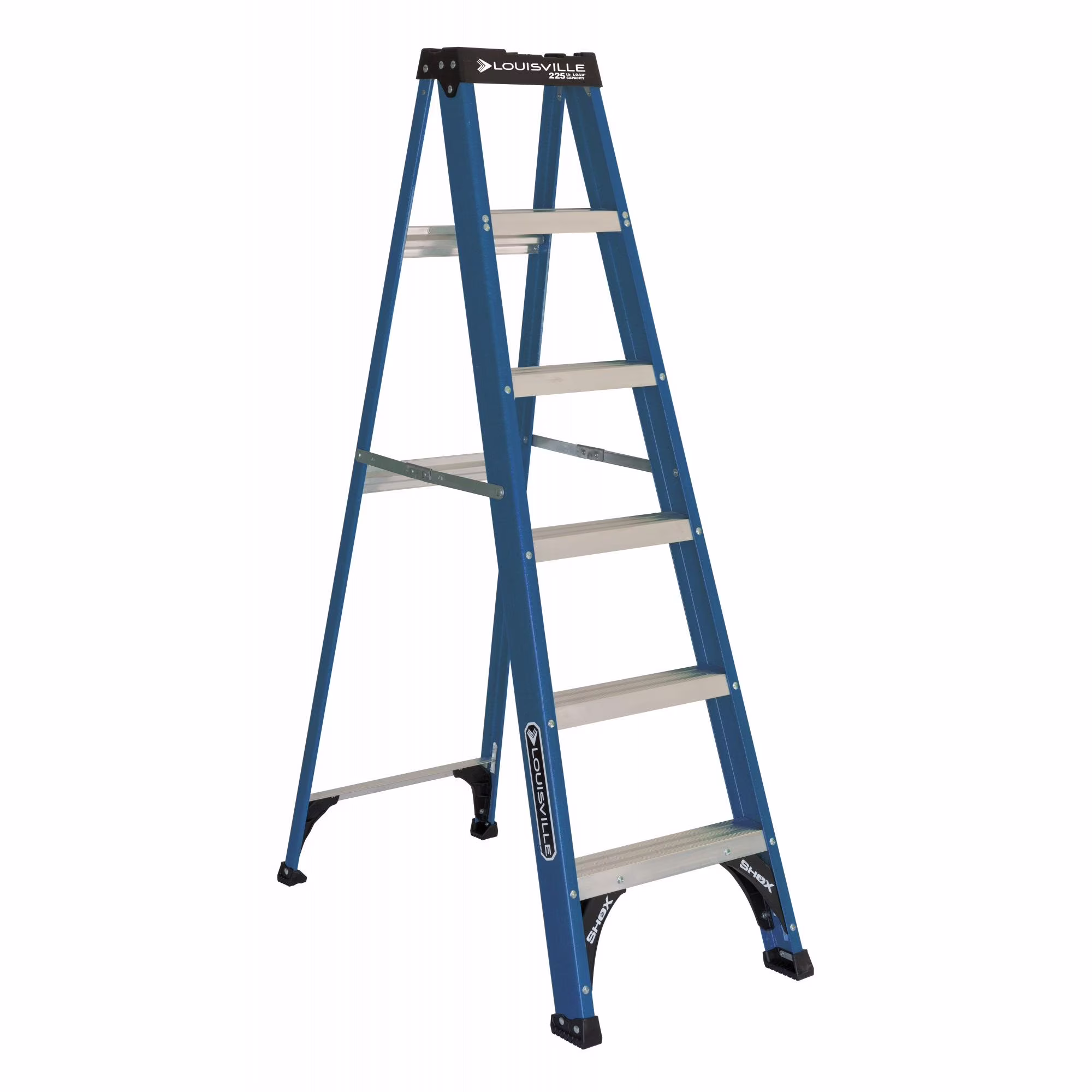 Louisville Ladder 6 ' Fiberglass Step, 10' Reach, 225 - Lb, Load Capacity, W - 3217 - 06
