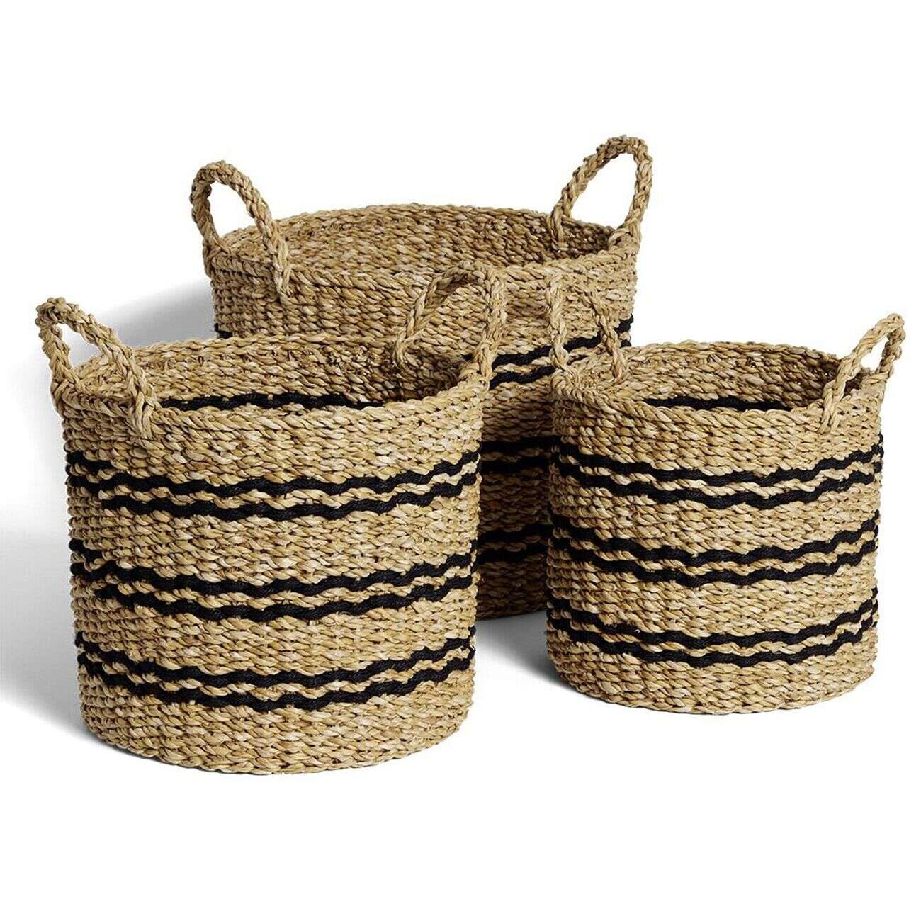 Panière osier ronde petit modèle Ø28x25cm