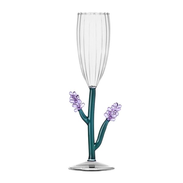 Botanica optisk champagneglass 16 cl lavendel