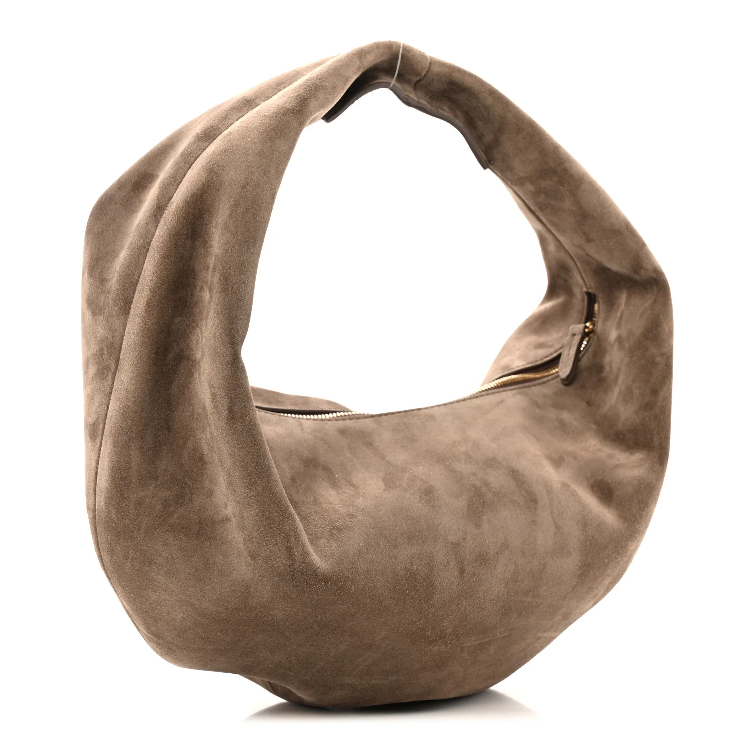 Suede Calfskin Medium Olivia Hobo Toffee