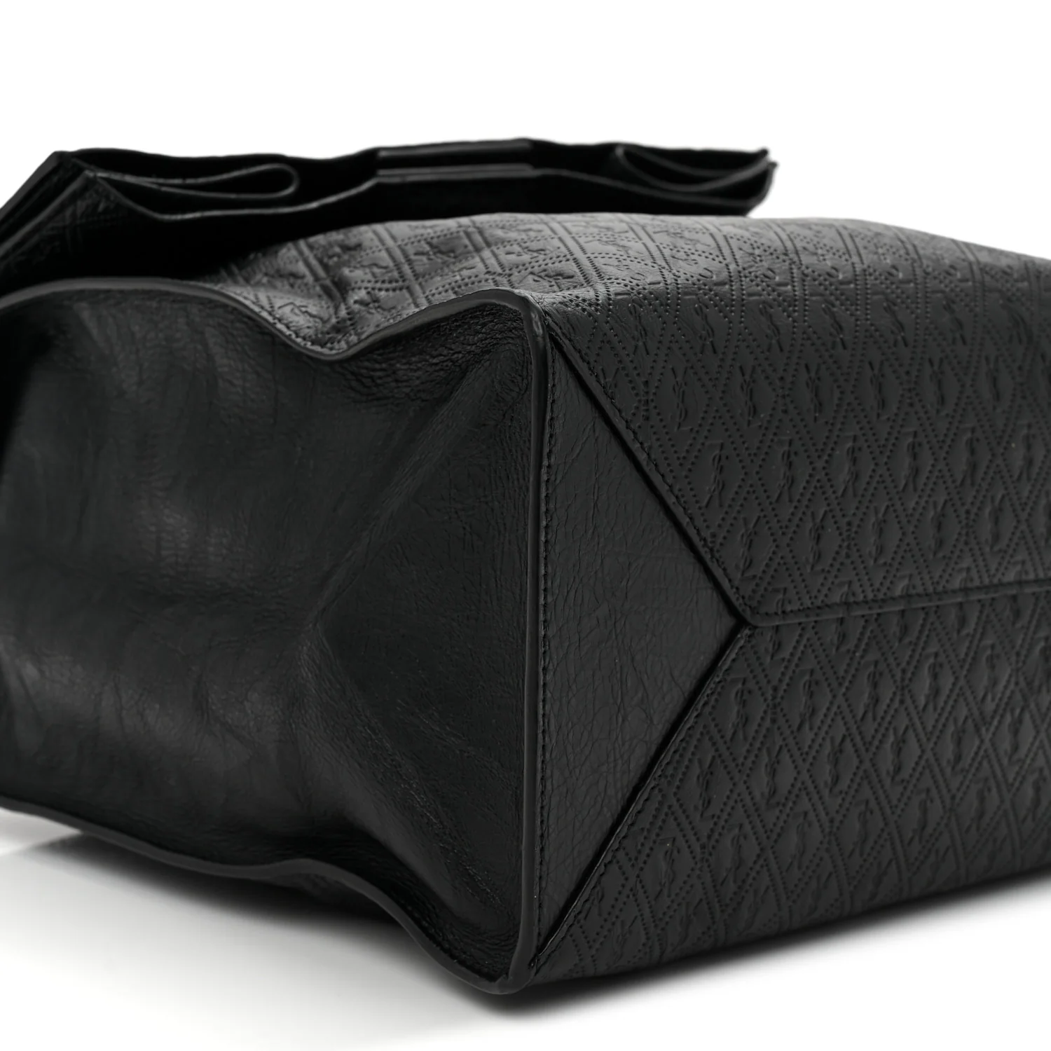 Calfskin Monogram Deli Paper Bag  Vintage Black