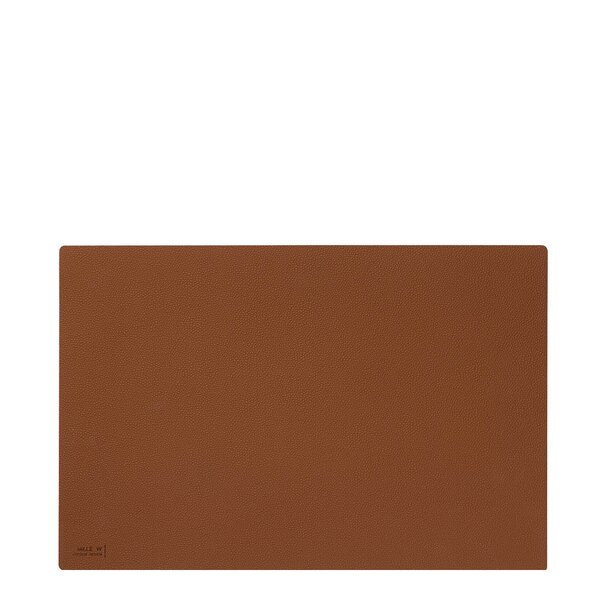Rektanguler bordbrikke 45x35 cm brun