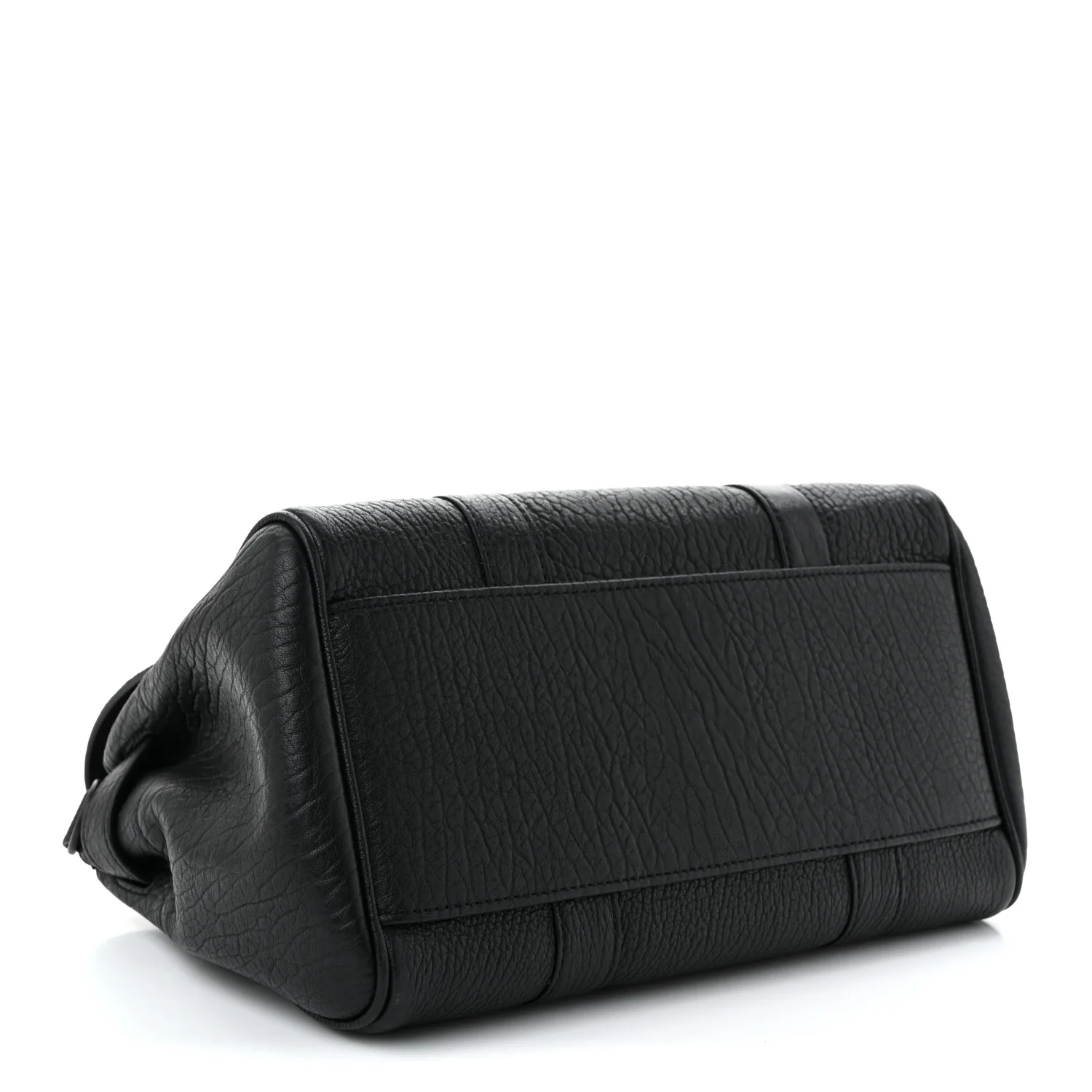 Natural Grain Small Bayswater Satchel Black