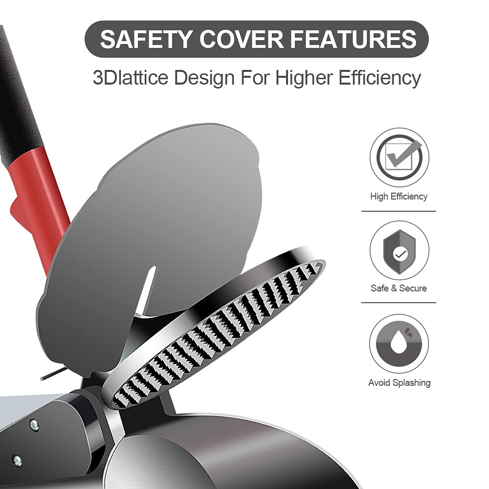 Ice Shaver Prevent Splash Electric Three Blades Snow Cone Maker 380W Stainless Steel Shaved Ice Machine 286lbs/hr Home and Commercial Ice Crushers with Ice Pick (Silver)