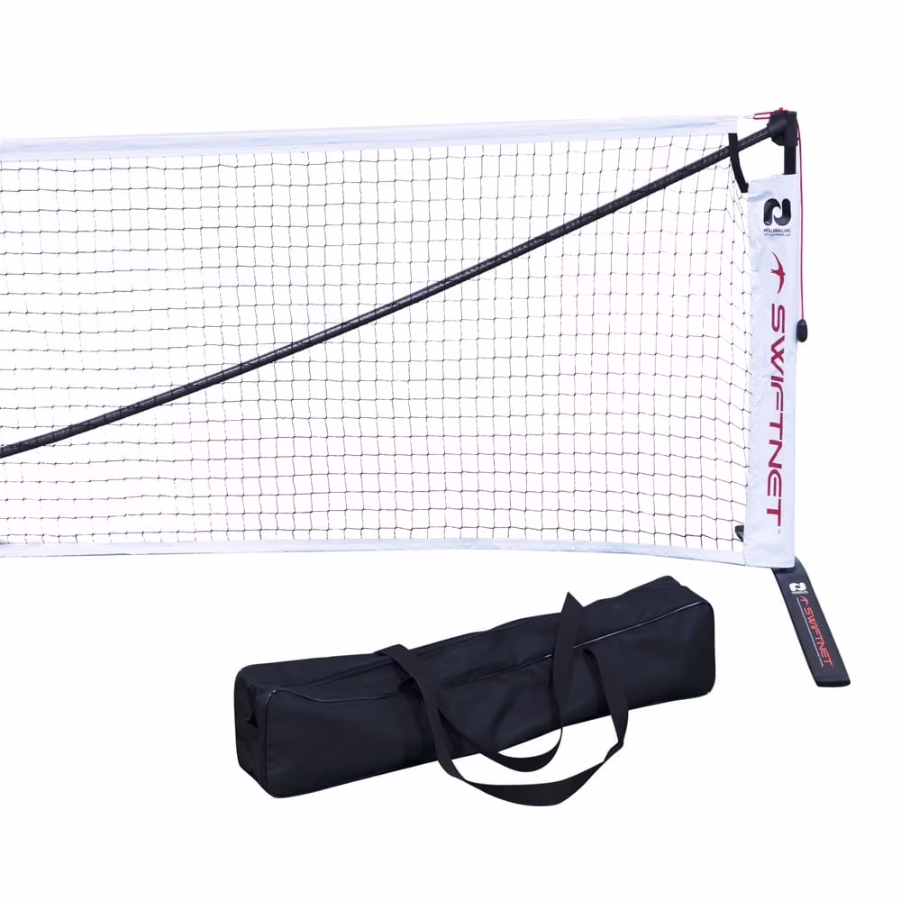 Swiftnet 2.1 Portable Pickleball Net System| High Tension Lightweight Carbon Fiber + Alloy Frame Material