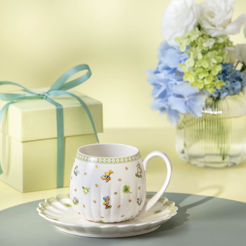 Easter Delight skål til krus 17,7 cm hvit/grønn