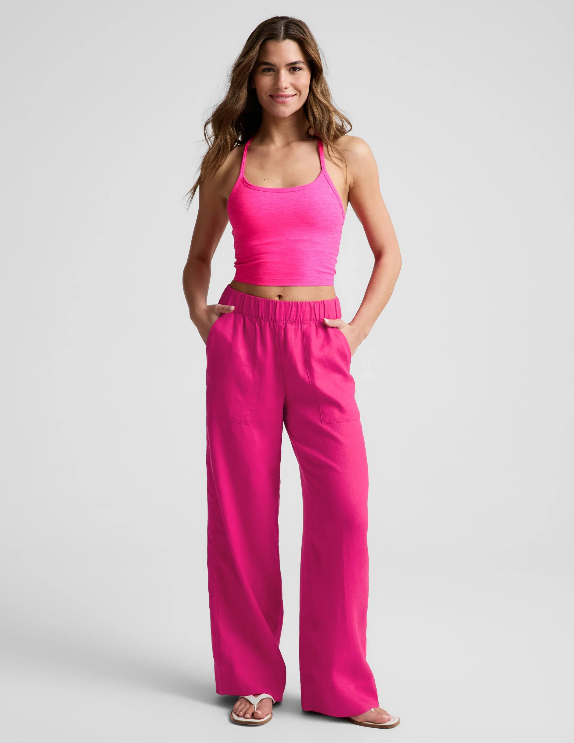 SoftWash Linen Easy Wide Leg Pant 31