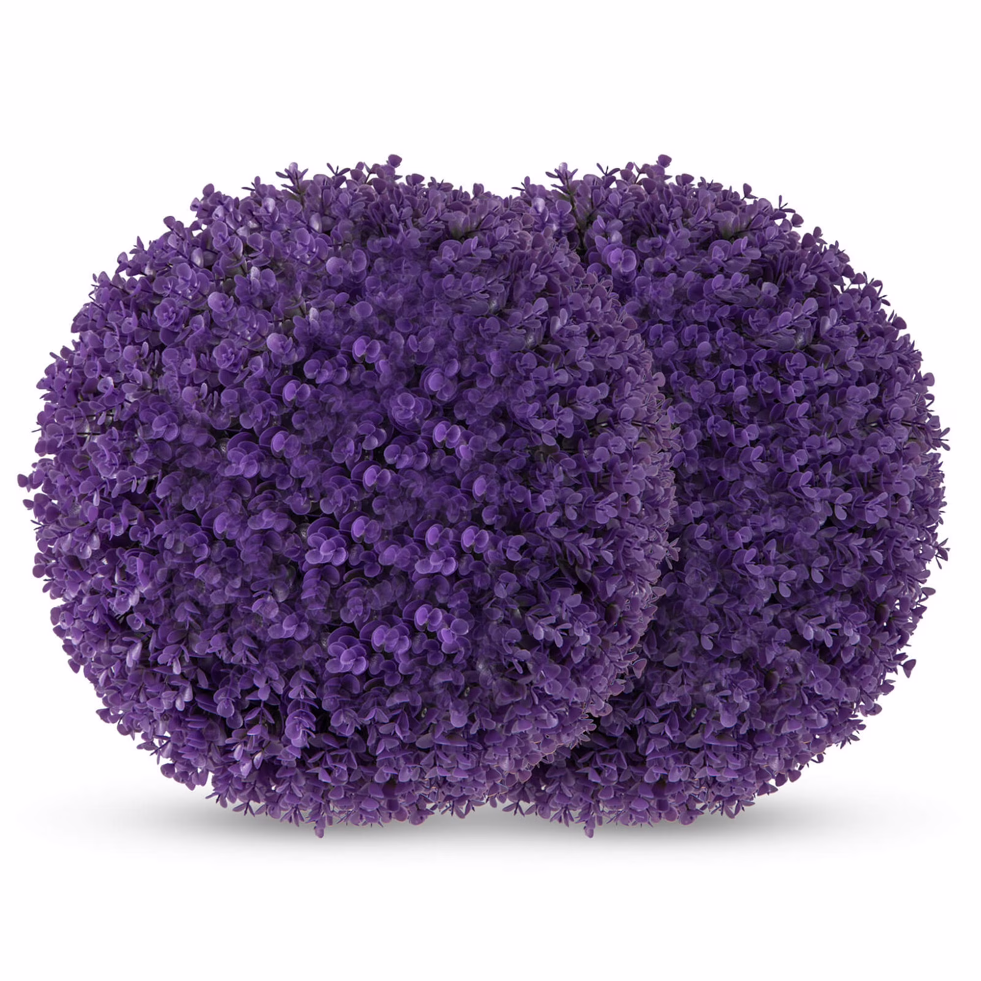 Costway 2 PCS Artificial Plant Topiary Balls With7 Layers Leaves UV Protected for Garden