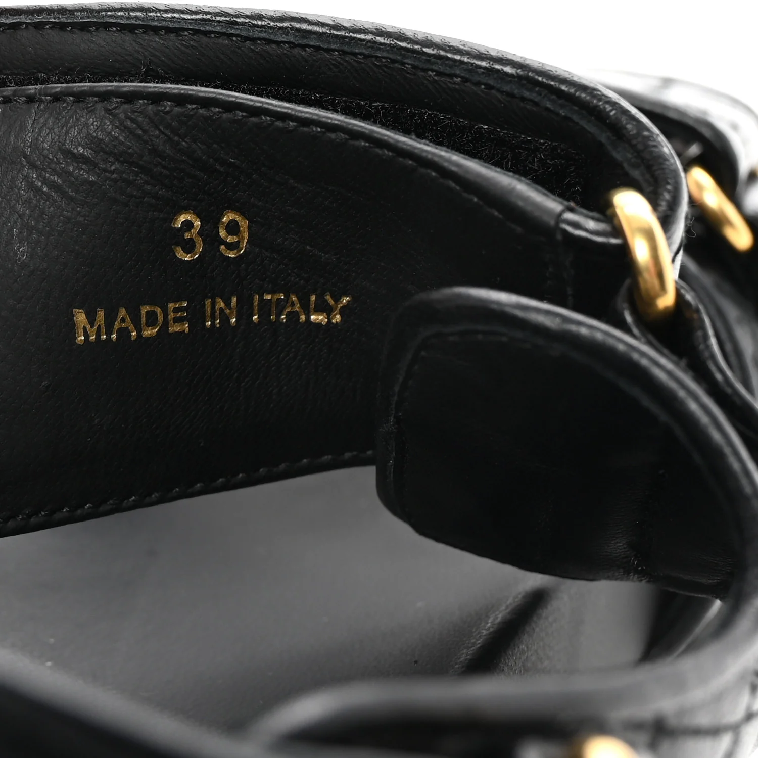 Nappa Matelasse Sporty Sandals 39 Black