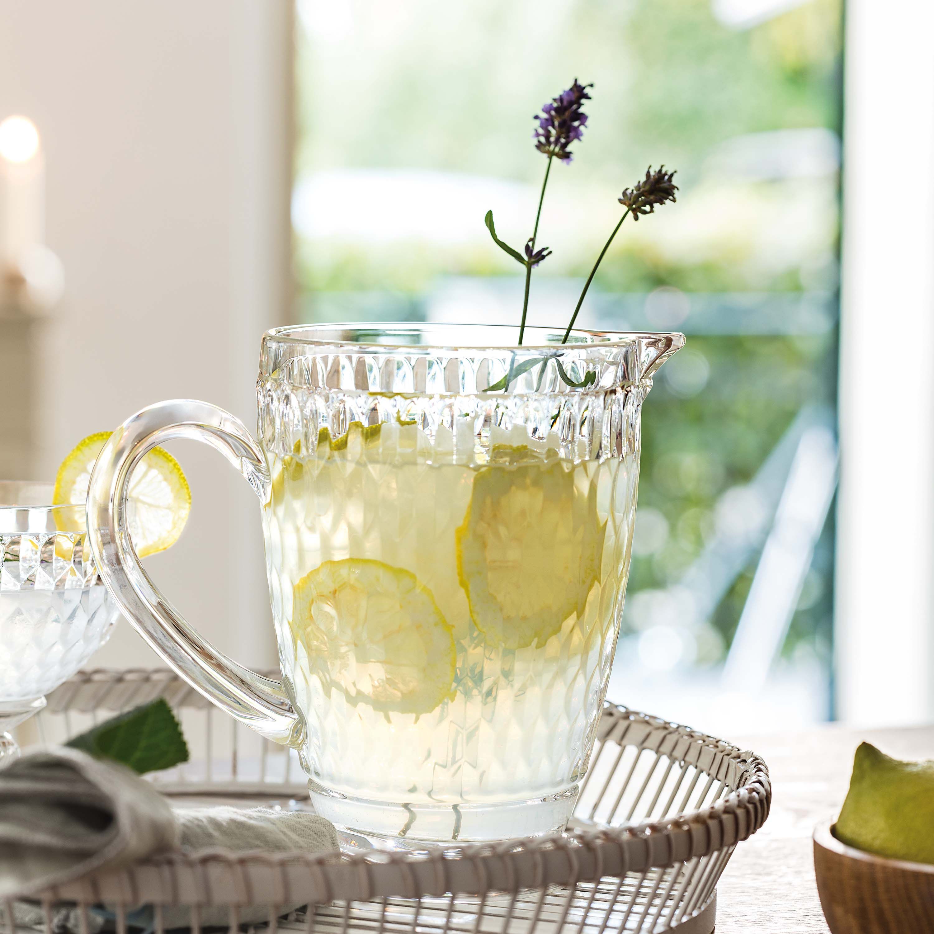 Boston Glass pitcher - Clear, 33.9 oz, crystal glass