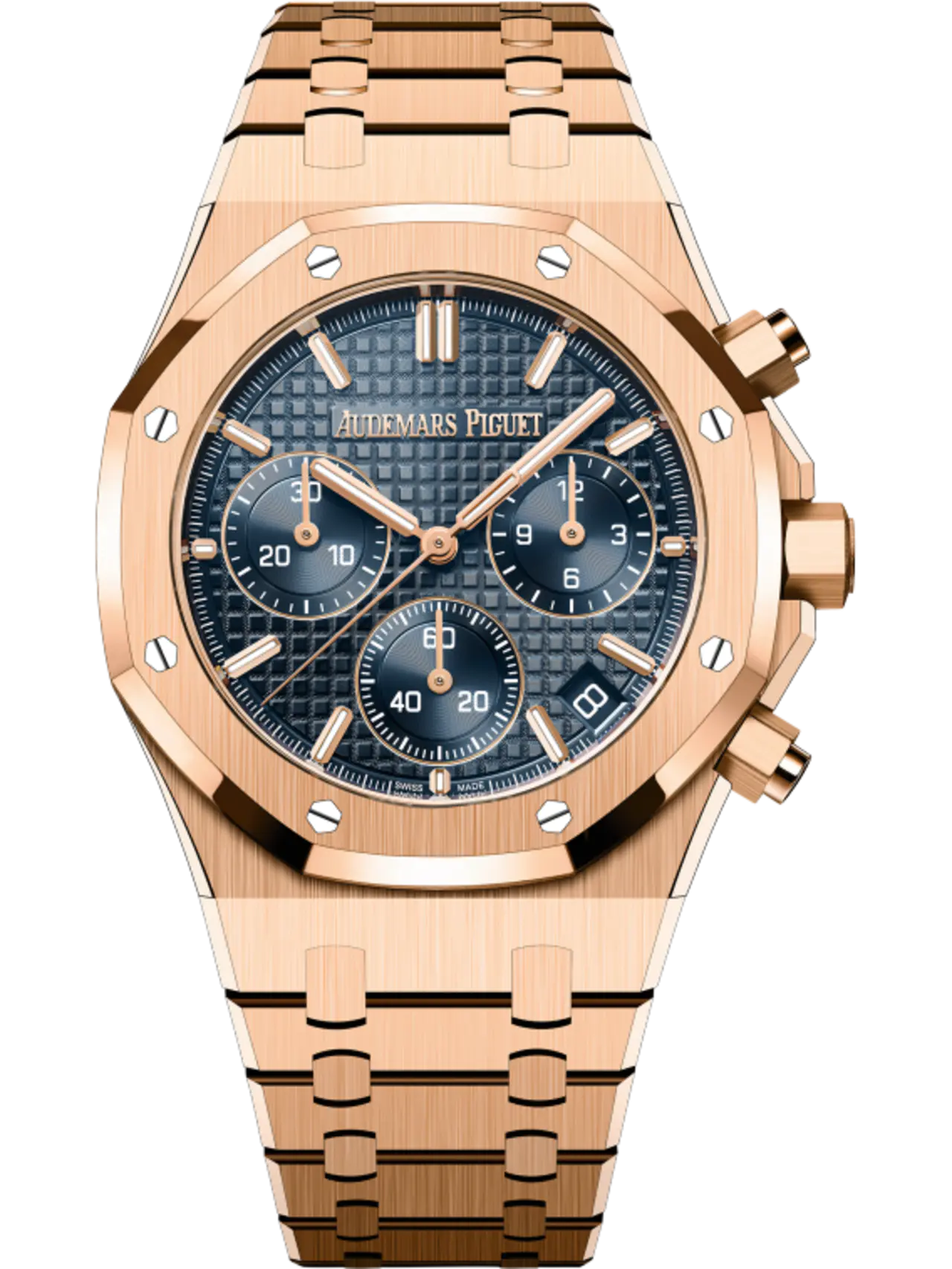 【Super Clone】Audemars Piguet ROYAL OAK Pink Gold “Bleu nuit nuage 50” Dial CHRONOGRAPH 41mm 26240OR.OO.1320OR.05