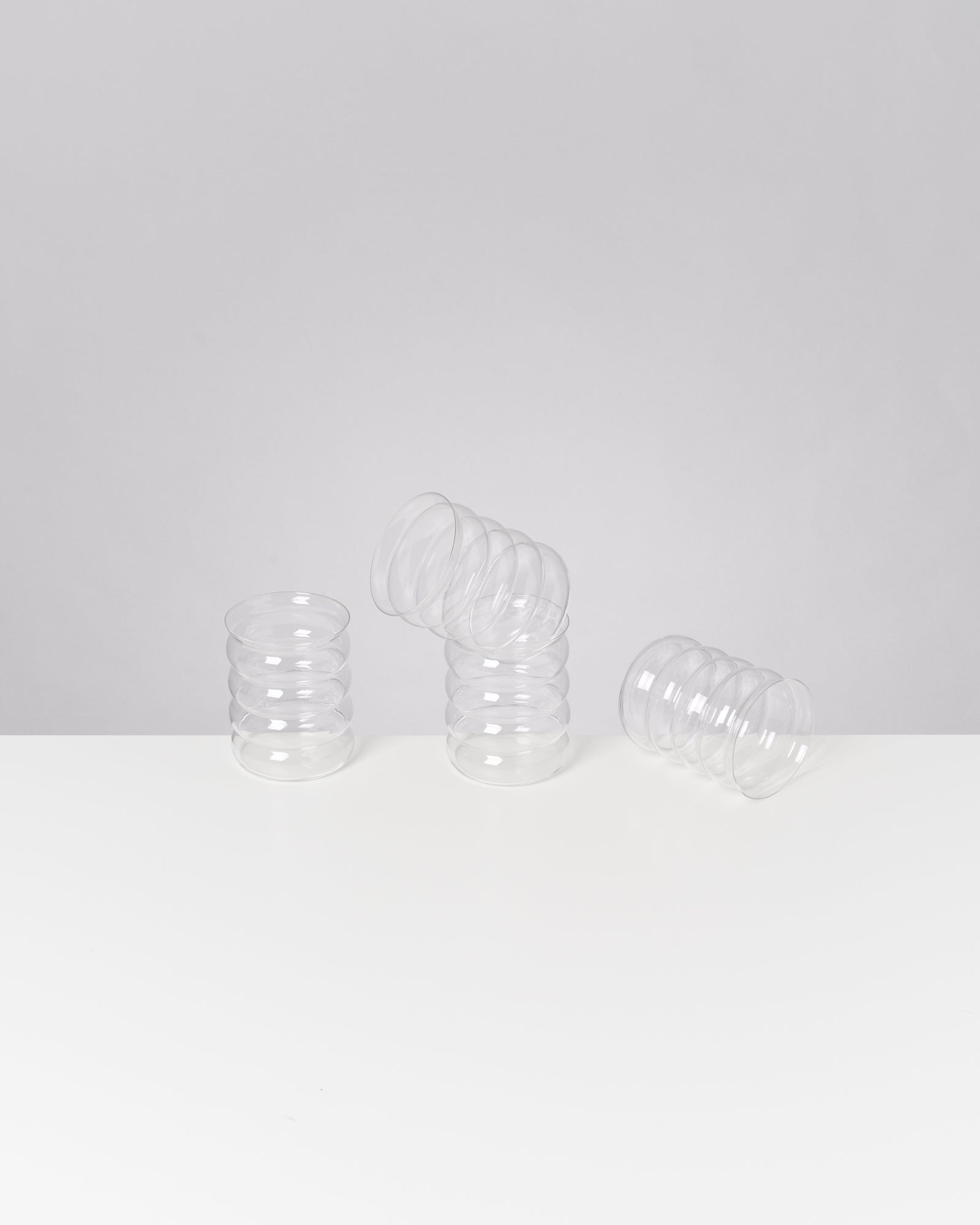 JOIA - LARGE GLASS BUBBLE TRANSPARENT SET OF 4