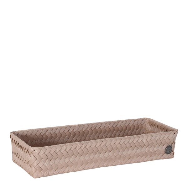 Fit lang oppbevaringskurv 39x12x7 cm caffè latte