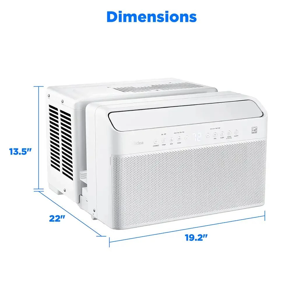 Restored MAW12U1QWT 12,000 BTU DOE U-Shaped Smart Window Air Conditioner 350 sq. ft White Color (Refurbished) - Image 5