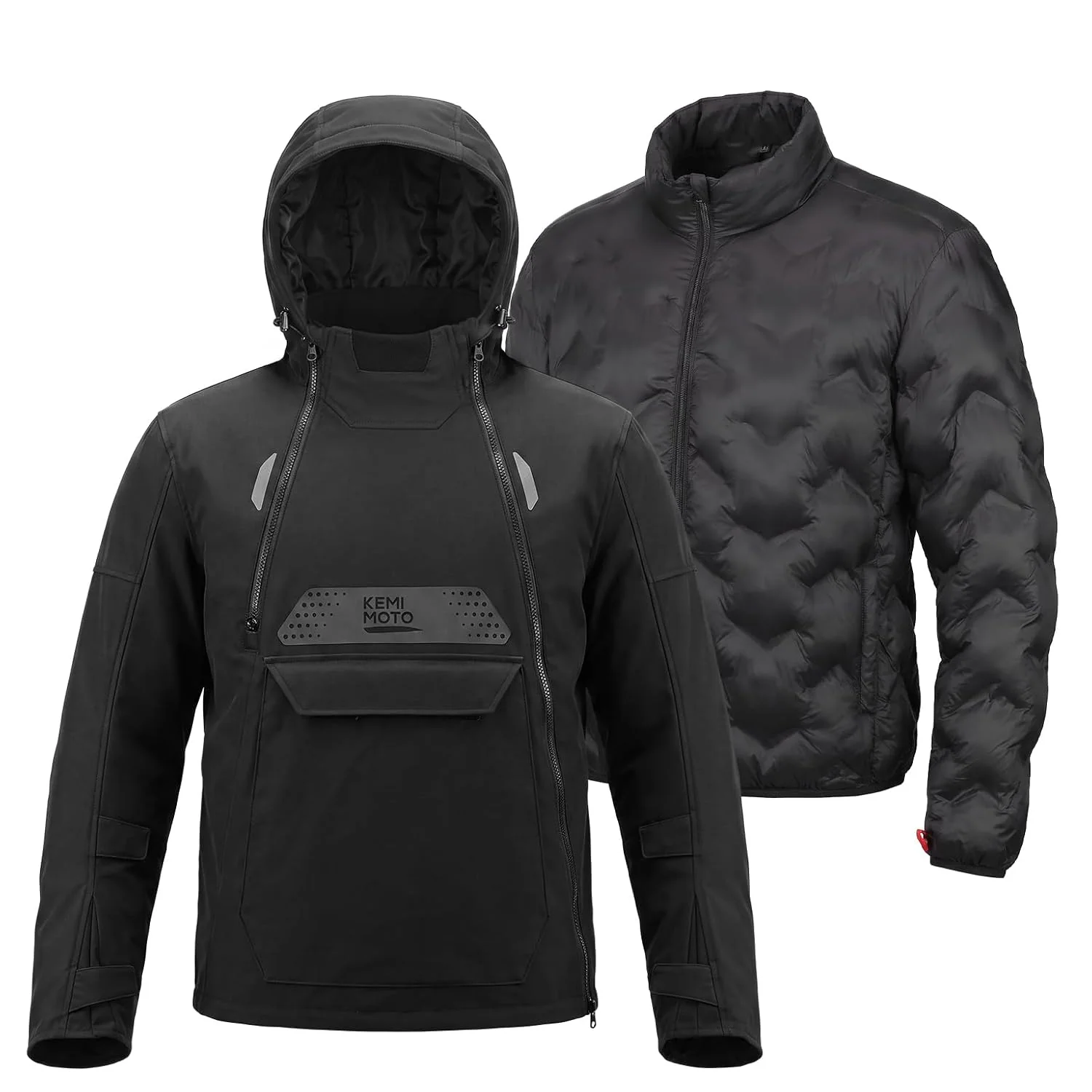 KEMIMOTO Winter 3-in-1 Motorcycle Jacket for Men with Detachable Liner