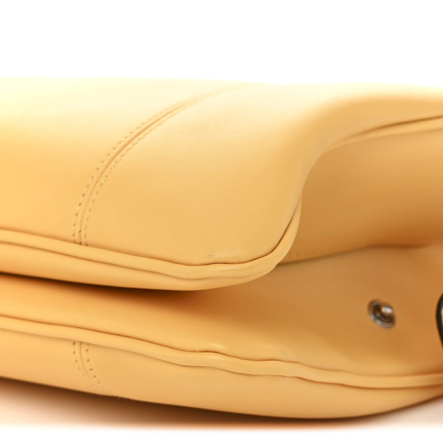 Senna Calfskin Petite GG Small Tote Bag Sunny Yellow