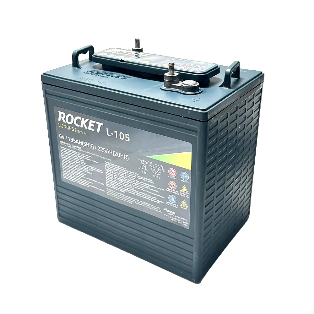 L-105 225Ah 6V Golf Cart Battery Replaces Trojan T-105 | T-605 (Set of 8) - Image 8