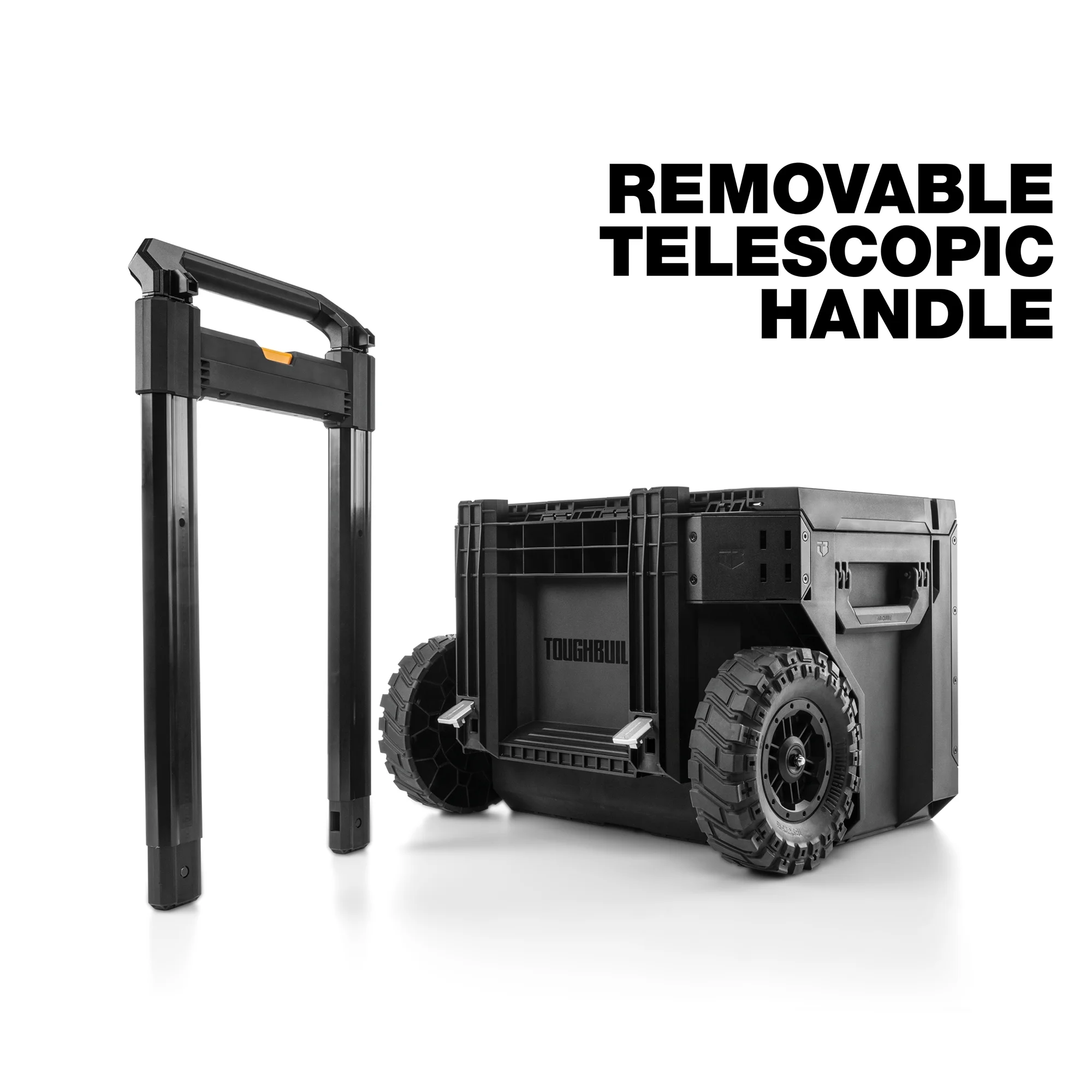 Portable 2-in-1 Rolling Tool Box with Wheels Stackable Design - Image 7
