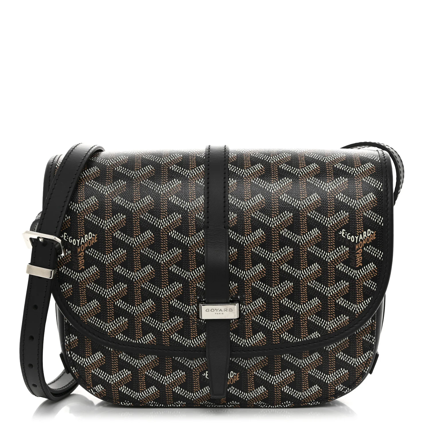 Goyardine Belvedere II PM Messenger Bag Black