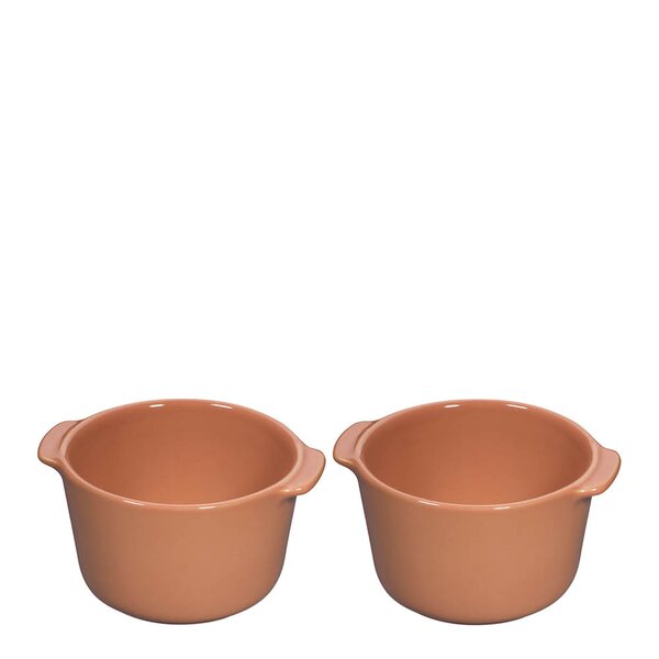 Porto ramekin 9 cm 2 stk korall