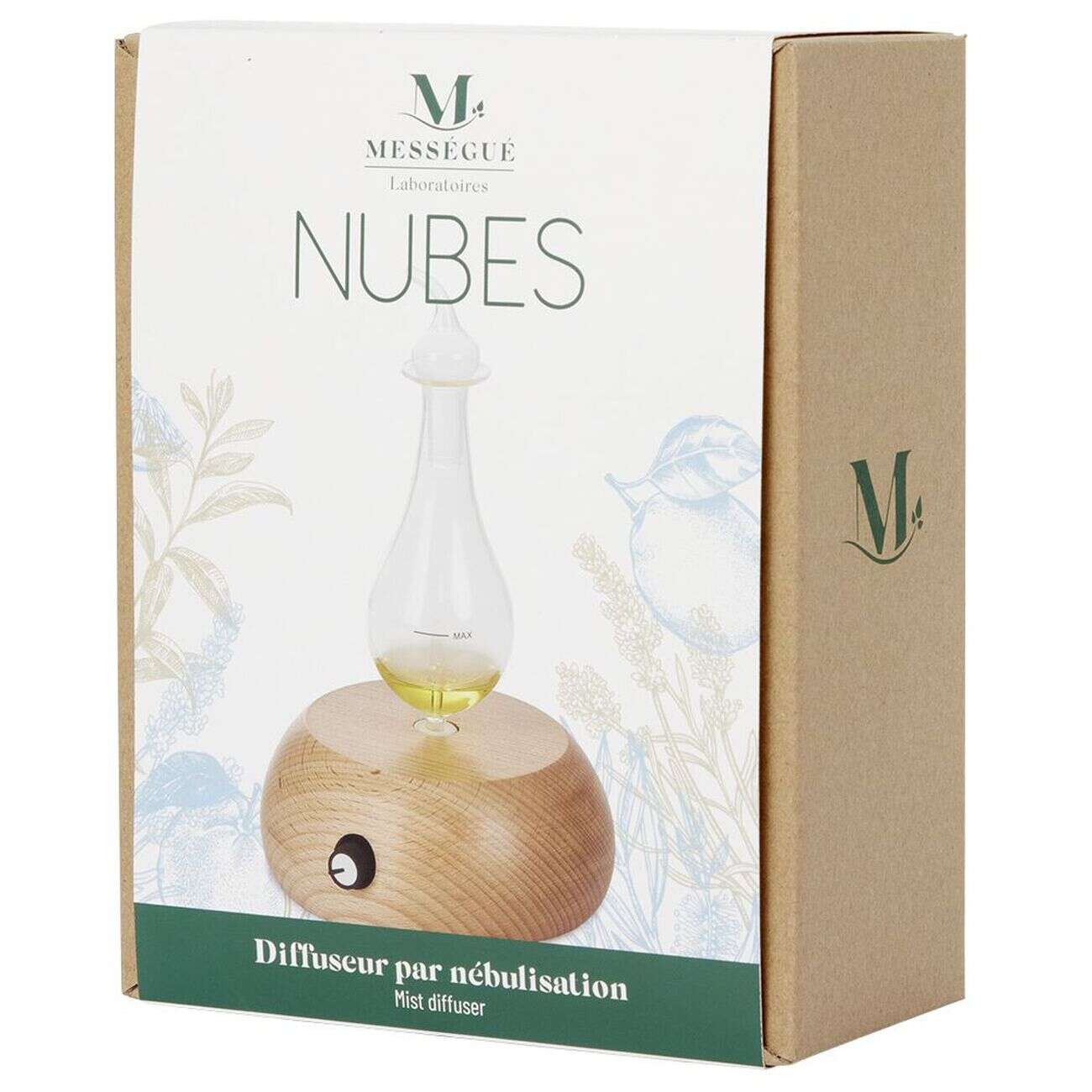 Diffuseur par nébulisation Mességué socle bambou