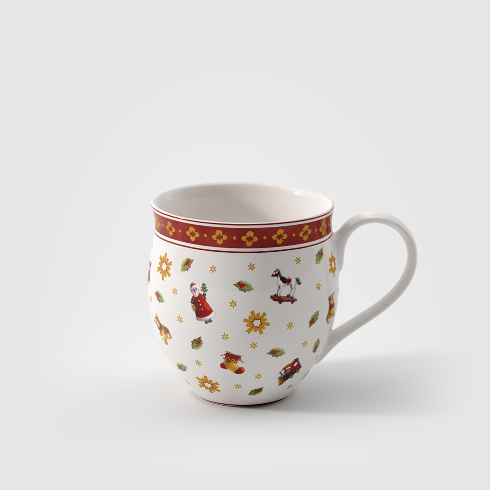 Toy's Delight Mug - Red, 13.2 oz, Premium Porcelain