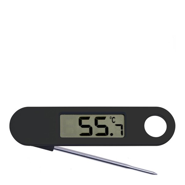 Digitalt termometer sammenleggbar svart