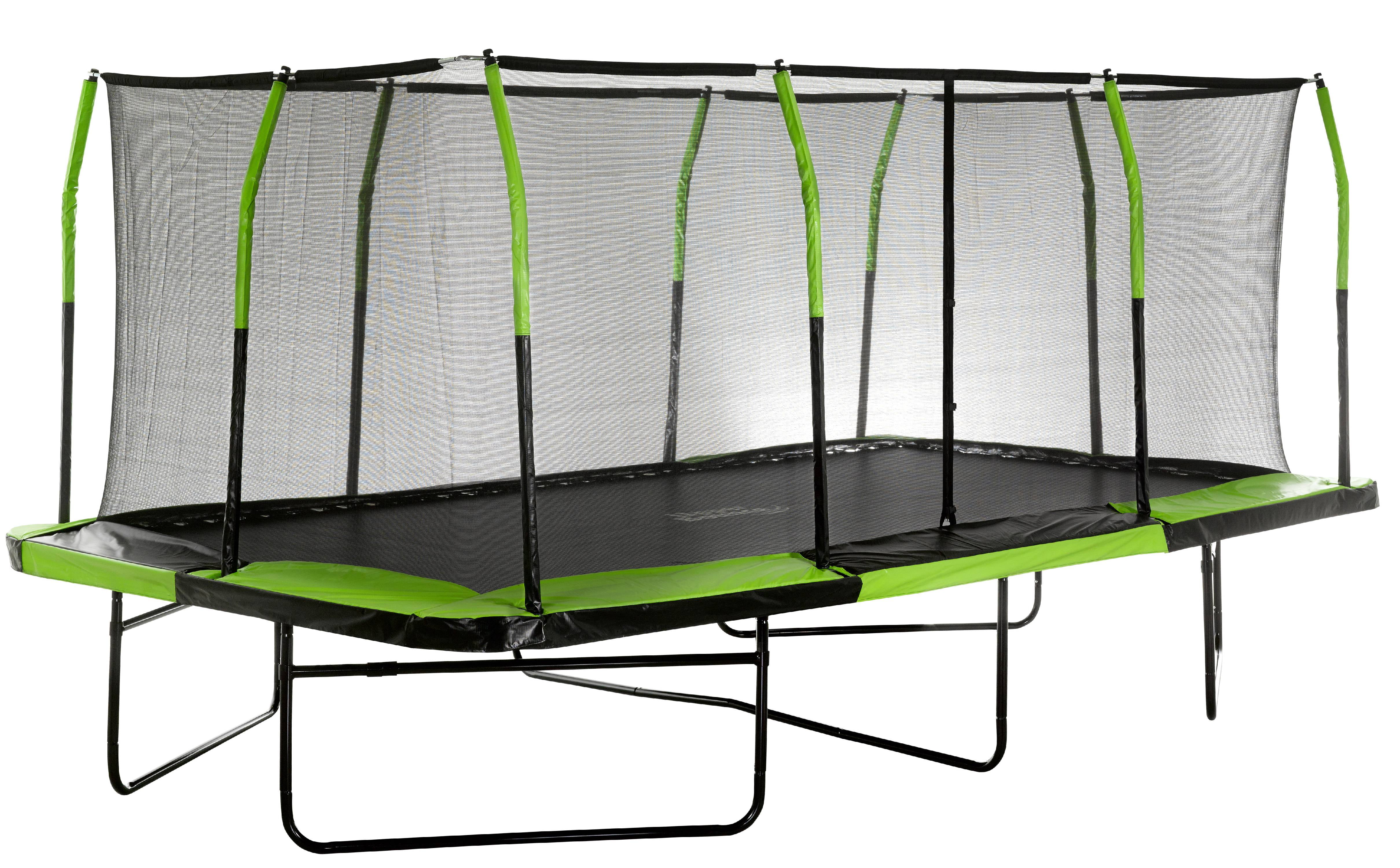 Upper Bounce Mega 10' x 17' Trampoline with Safety Enclosure