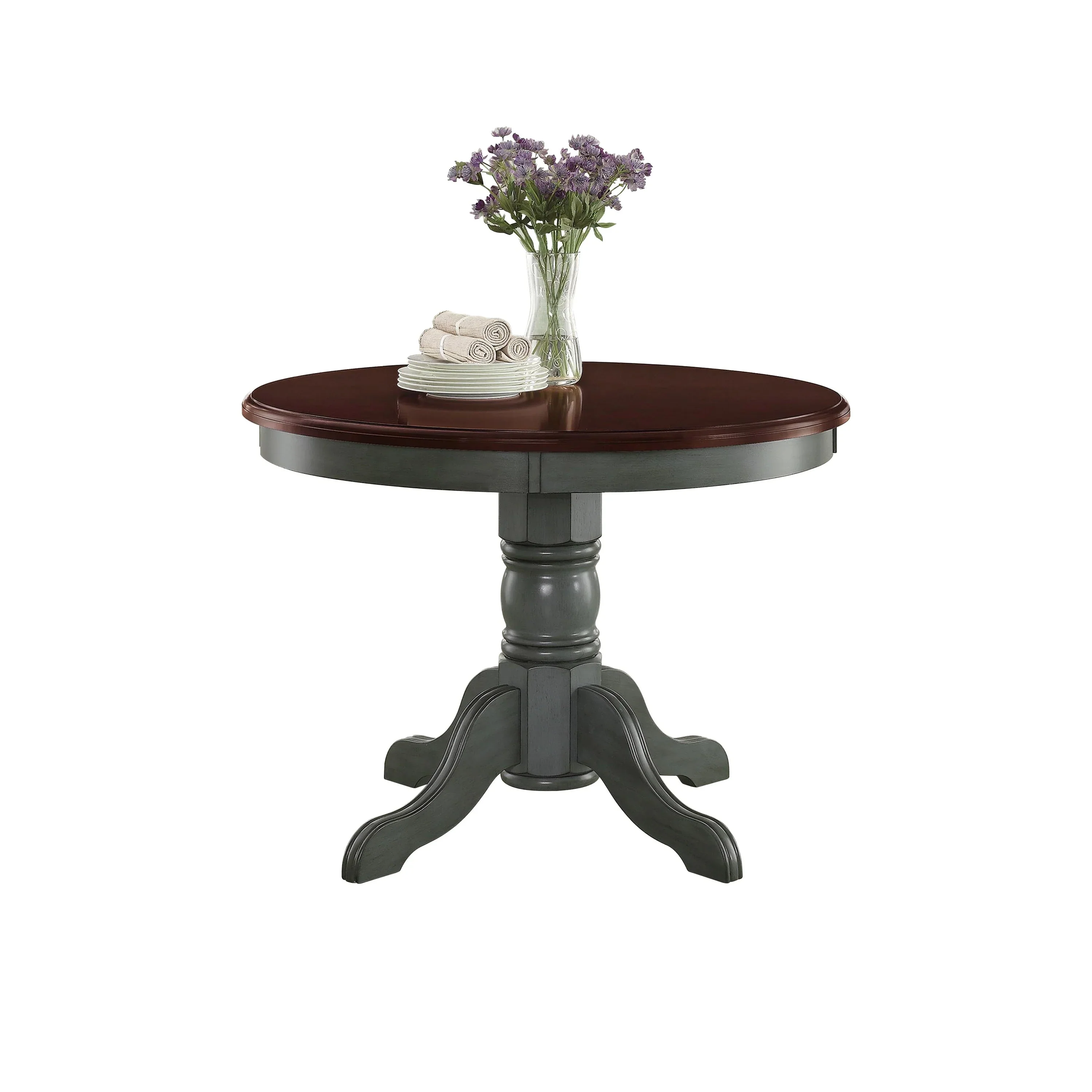 Better Homes & Gardens Cambridge Place Dining Table, Blue & Mocha Finish