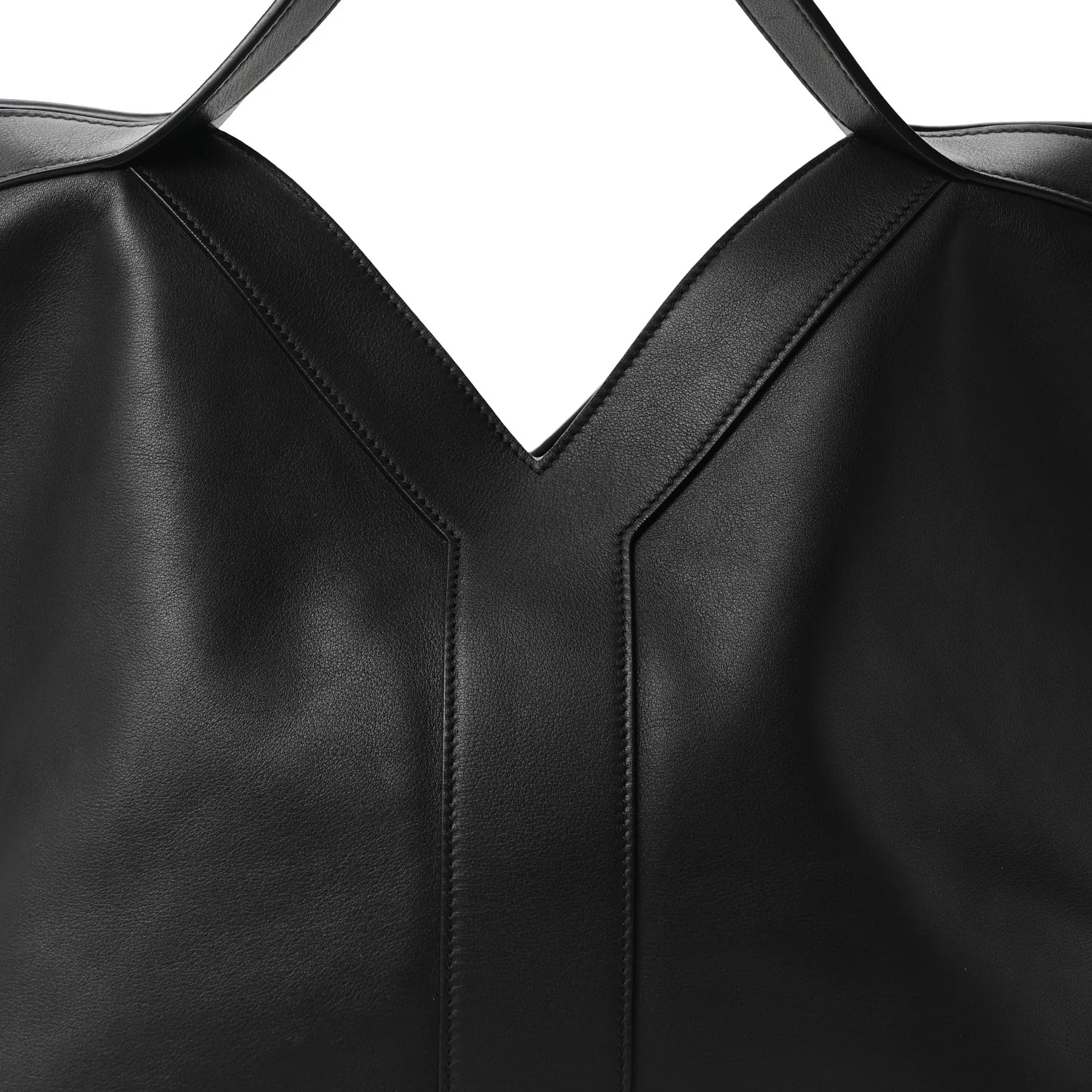 Calfskin Y Tote Black