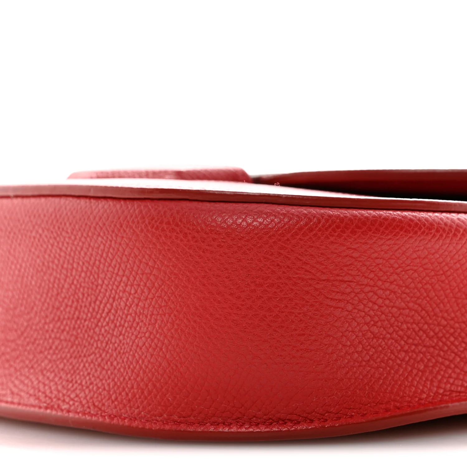 Grained Calfskin Small Trotteur Coquelicot
