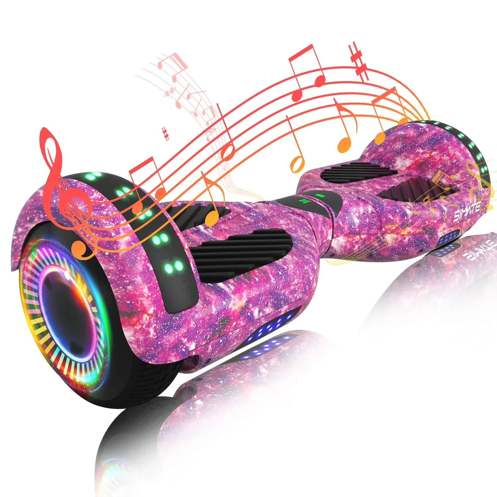 SIMATE 6.5 Hoverboard with Bluetooth & LED Lights