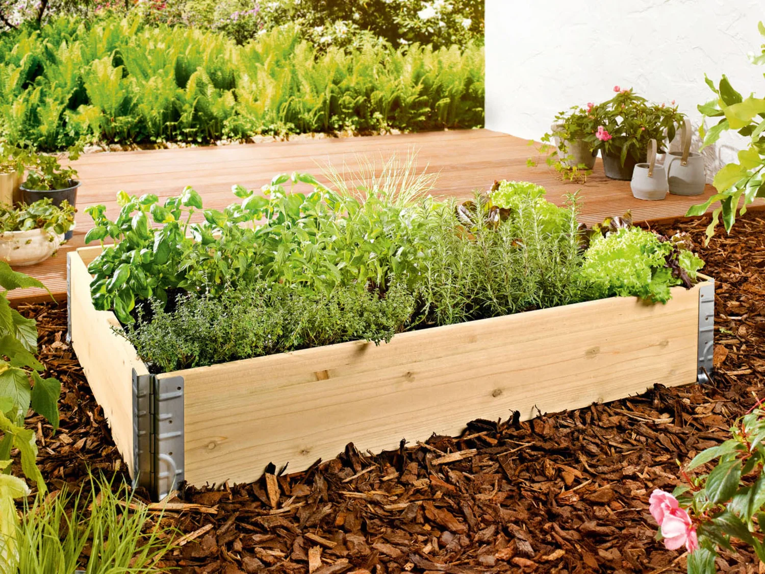 PARKSIDE Carr potager, empilable, 120 x 20 x 80 cm