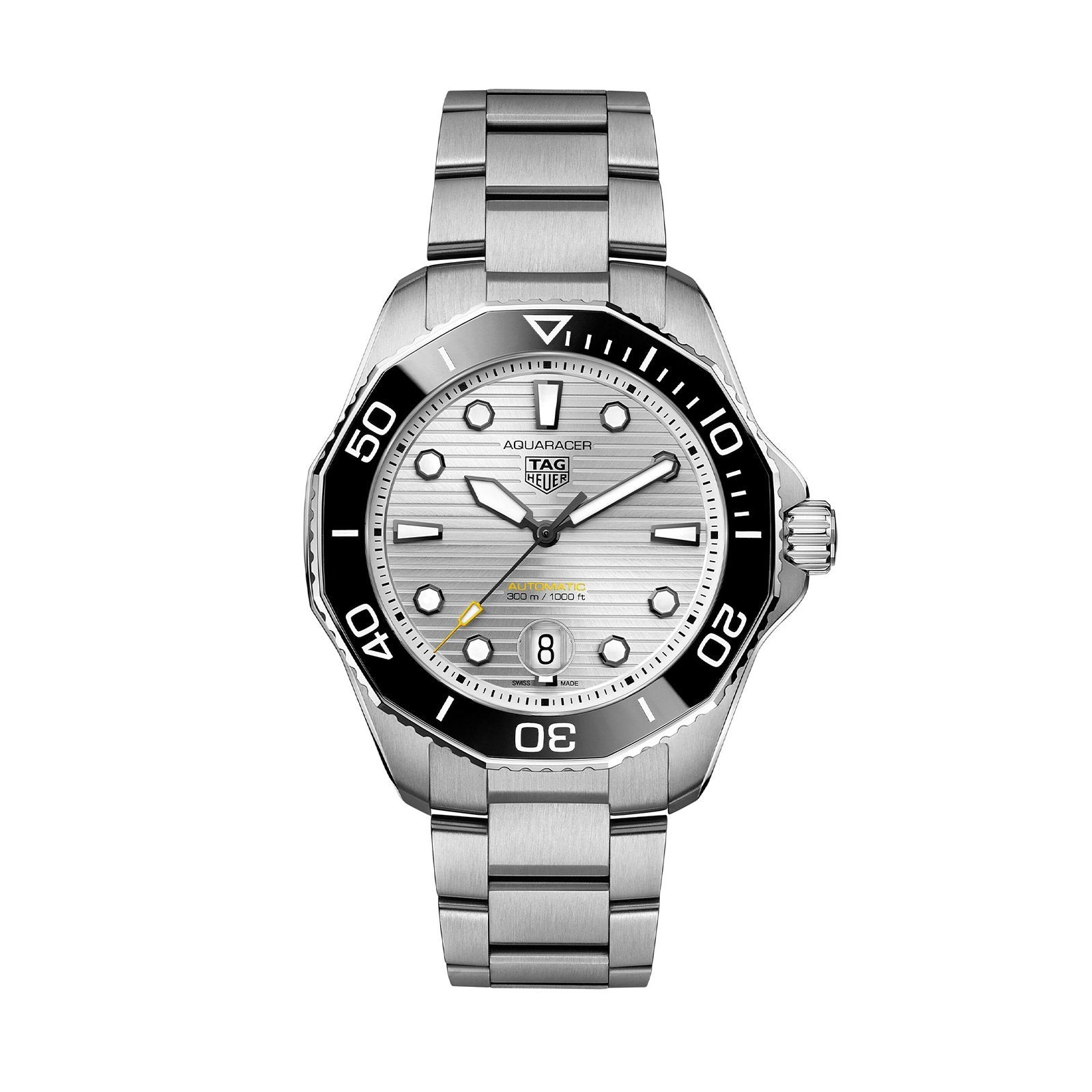 [Super Clone]【Top replica】TAG Heuer Aquaracer Calibre 5 Automatic Mens Silver Steel Watch