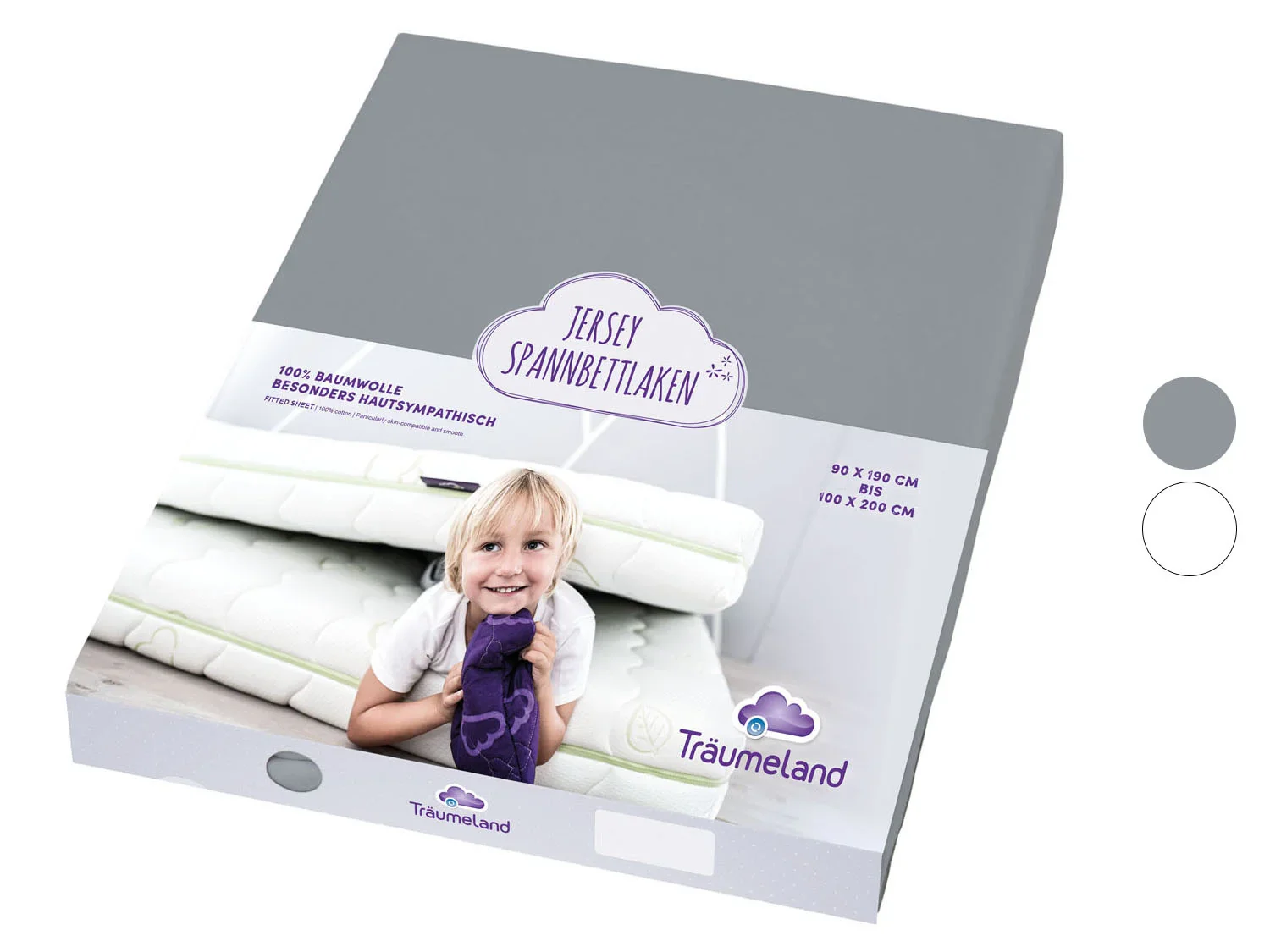 Trumeland Drap-housse en jersey, 90 x 200 cm