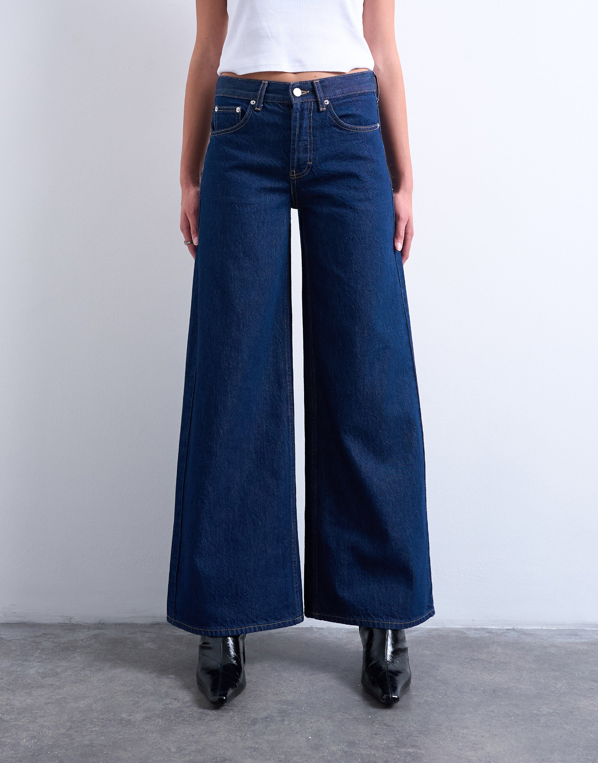 VERO MODA® TSHORIZON Mid rise Wide Leg Fit Jeans