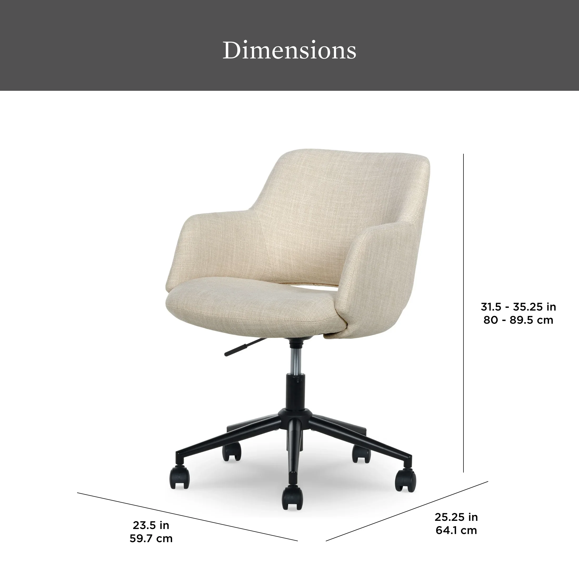 Better Homes & Gardens Lillian Office Chair, Rose