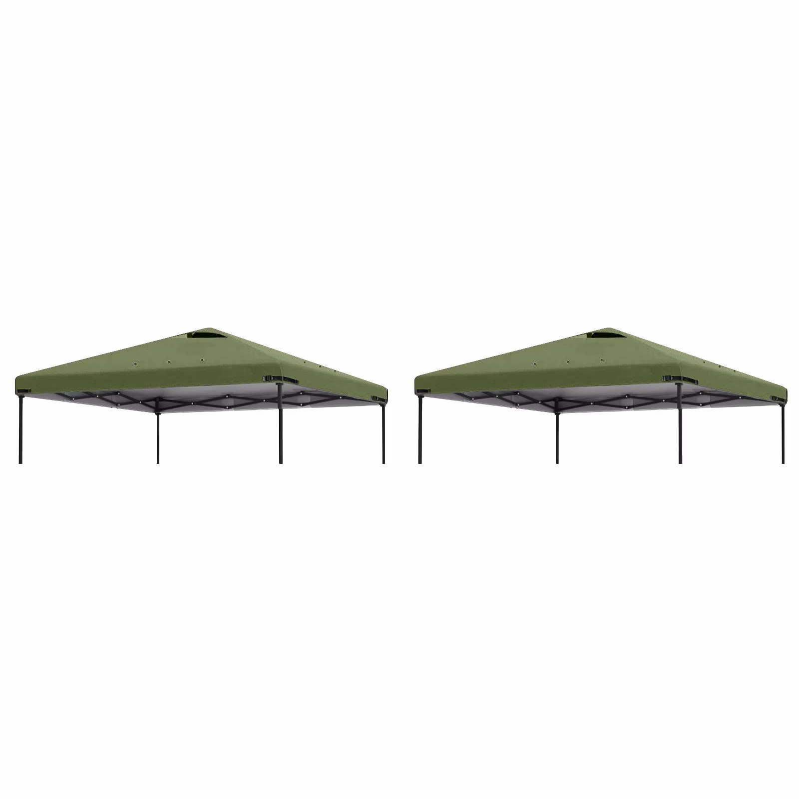 Home Decor 2Pcs 10X10Ft Replacement Cover Tier Gazebo Roof Sunshade Outdoor Cover Sunshade Patio Pavilion Protective Cover(302X302cm/2Pack Blue) - Image 7