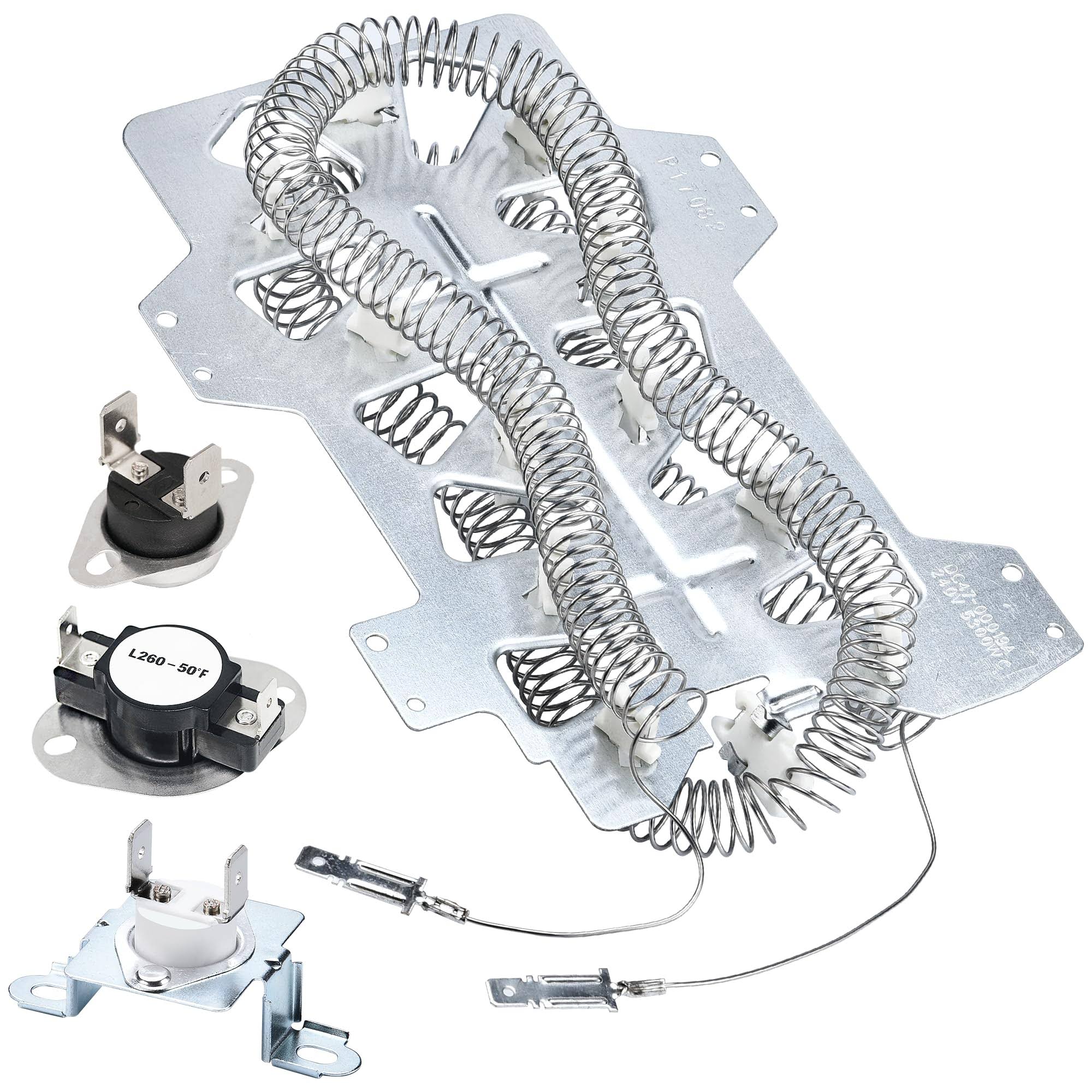 Replace Samsung Heating Element Dc47-00019a Dryer Heating Element Dryer Thermal Fuse Dc96-00887a Dc47-00016a Dryer Thermal Fuse Dc47-00018a Thermostat