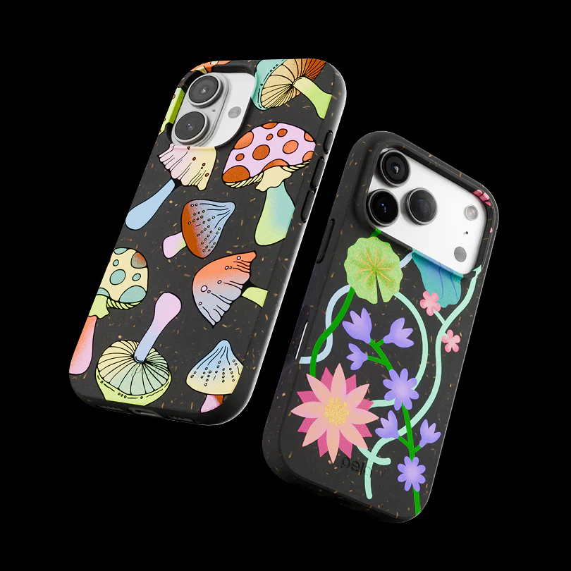 Black Mushroom Party Samsung Galaxy S23+(Plus) Case