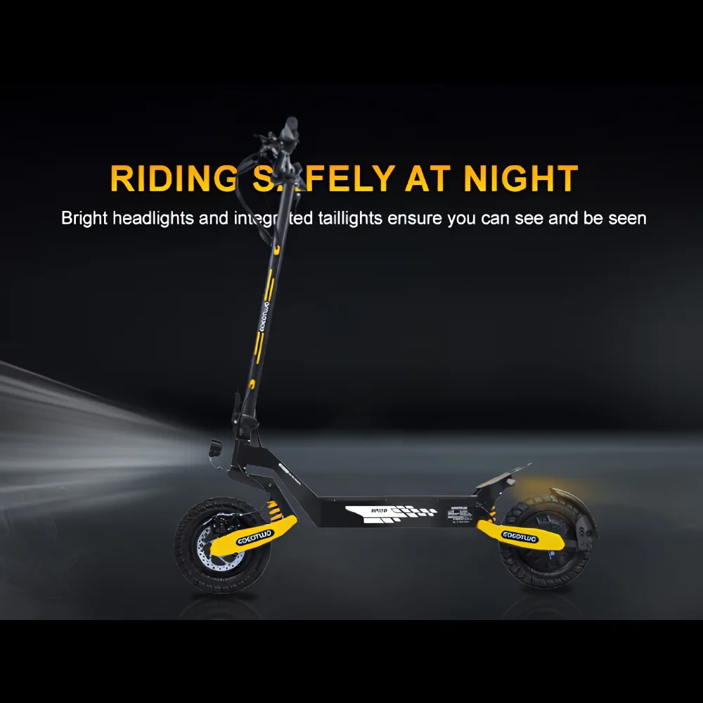 Off Road Electric Scooter for Adults, 1200W Motor Fast E Scooter, Up to 28MPH Top Speed 20Miles Long Range, 11" Off-Road Tires, 330lbs MAX Load, Foldable(GT06 48V 13AH) - Image 6