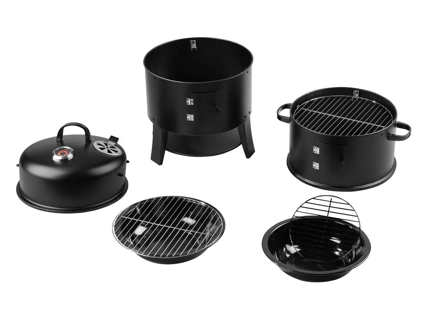 GRILLMEISTER Fumoir 3 en 1,  38 cm