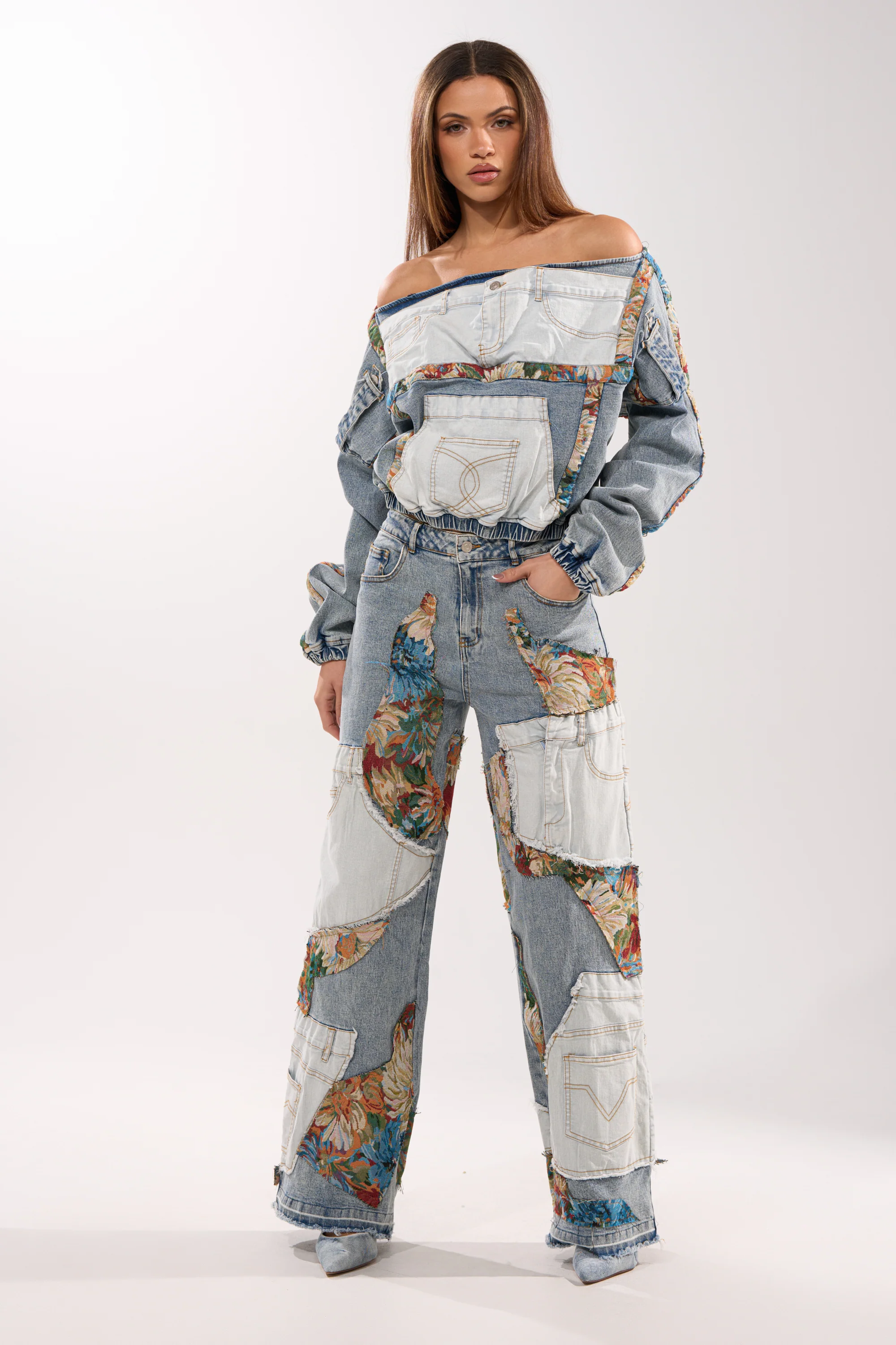 CHANGE IT UP WIDE LEG DENIM - Akira Store