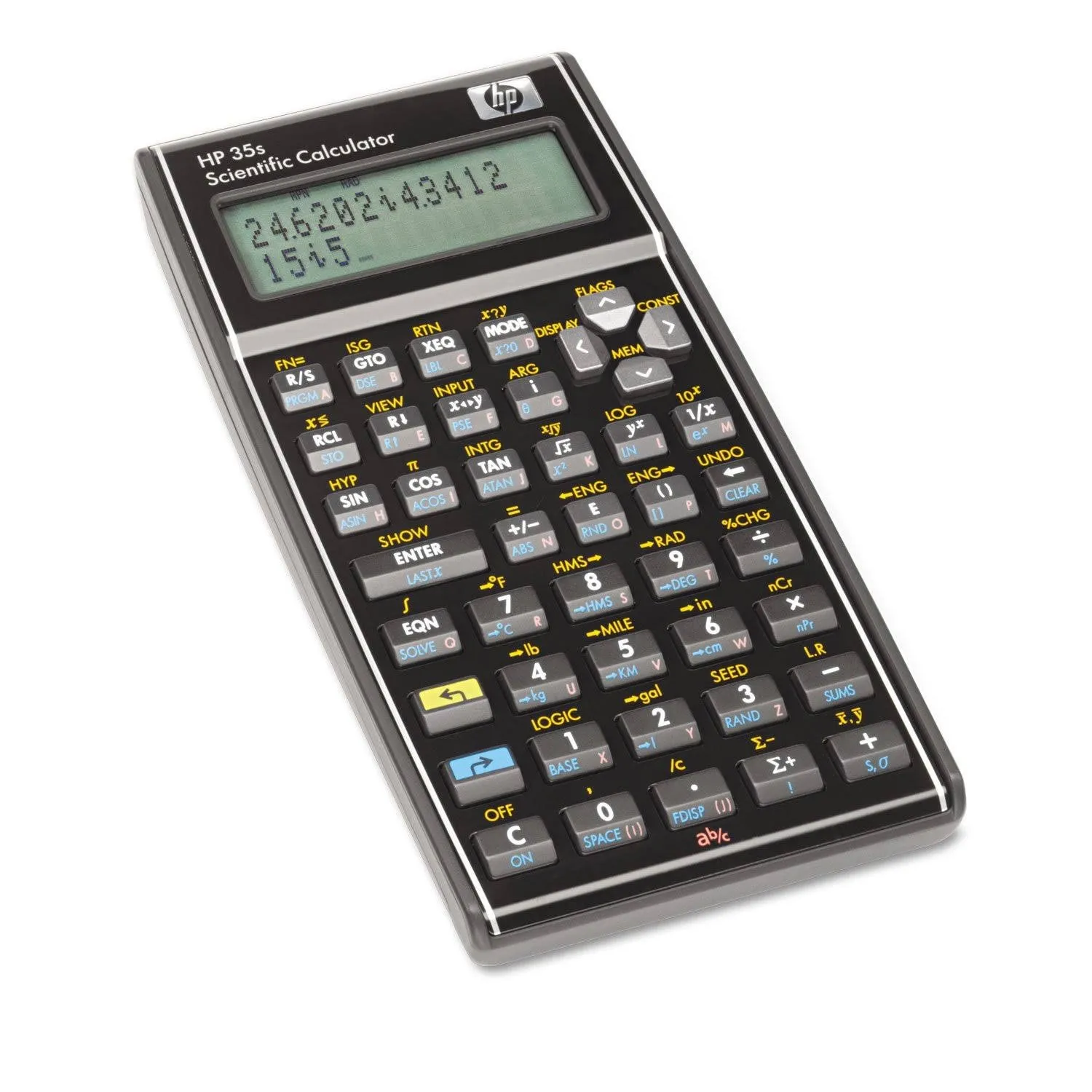 Calculatrice scientifique HP 35S, programmable, écran LCD 14 chiffres, saisie RPN et algébrique, grand écran deux lignes