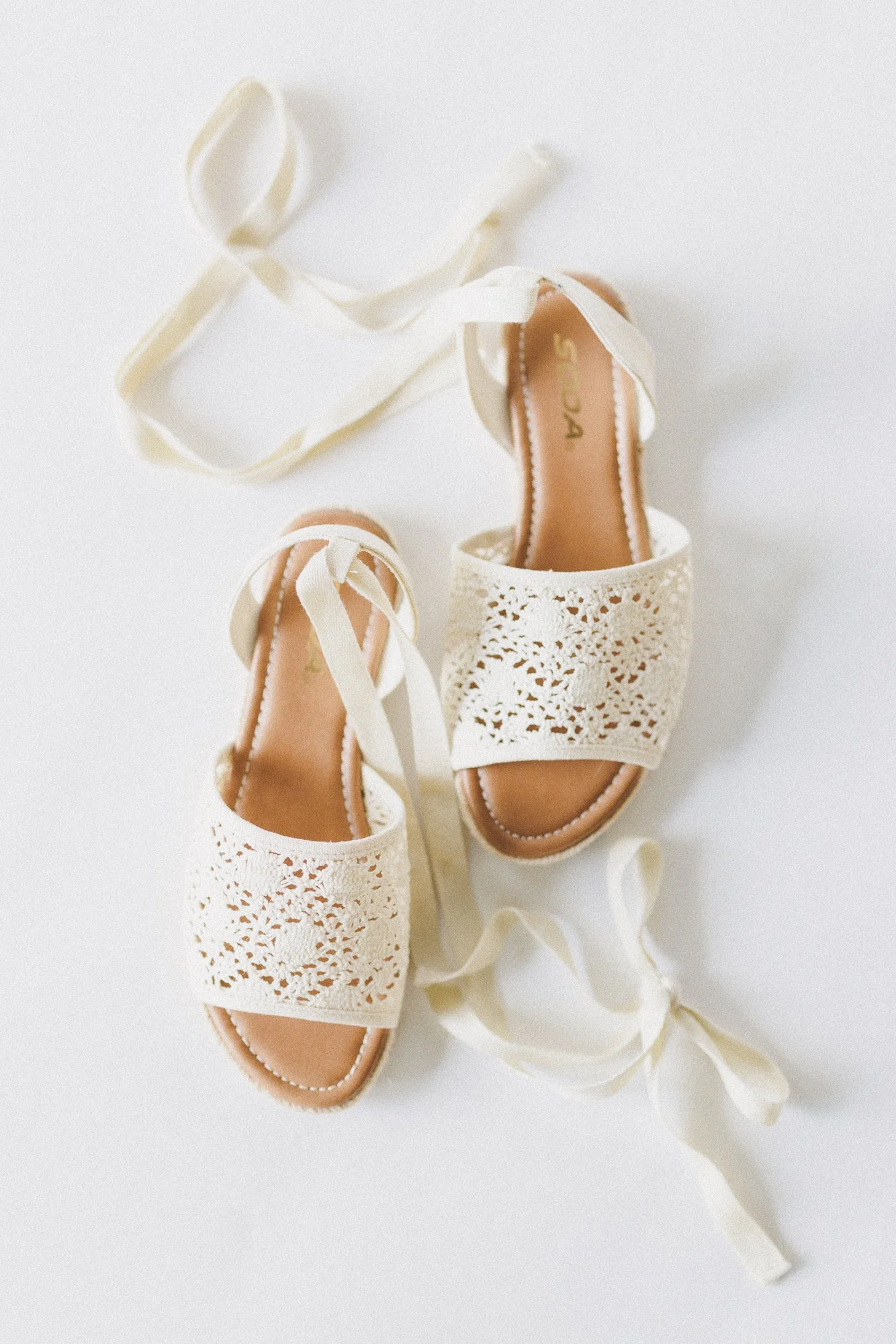 Naya Crochet Sandals - Beige