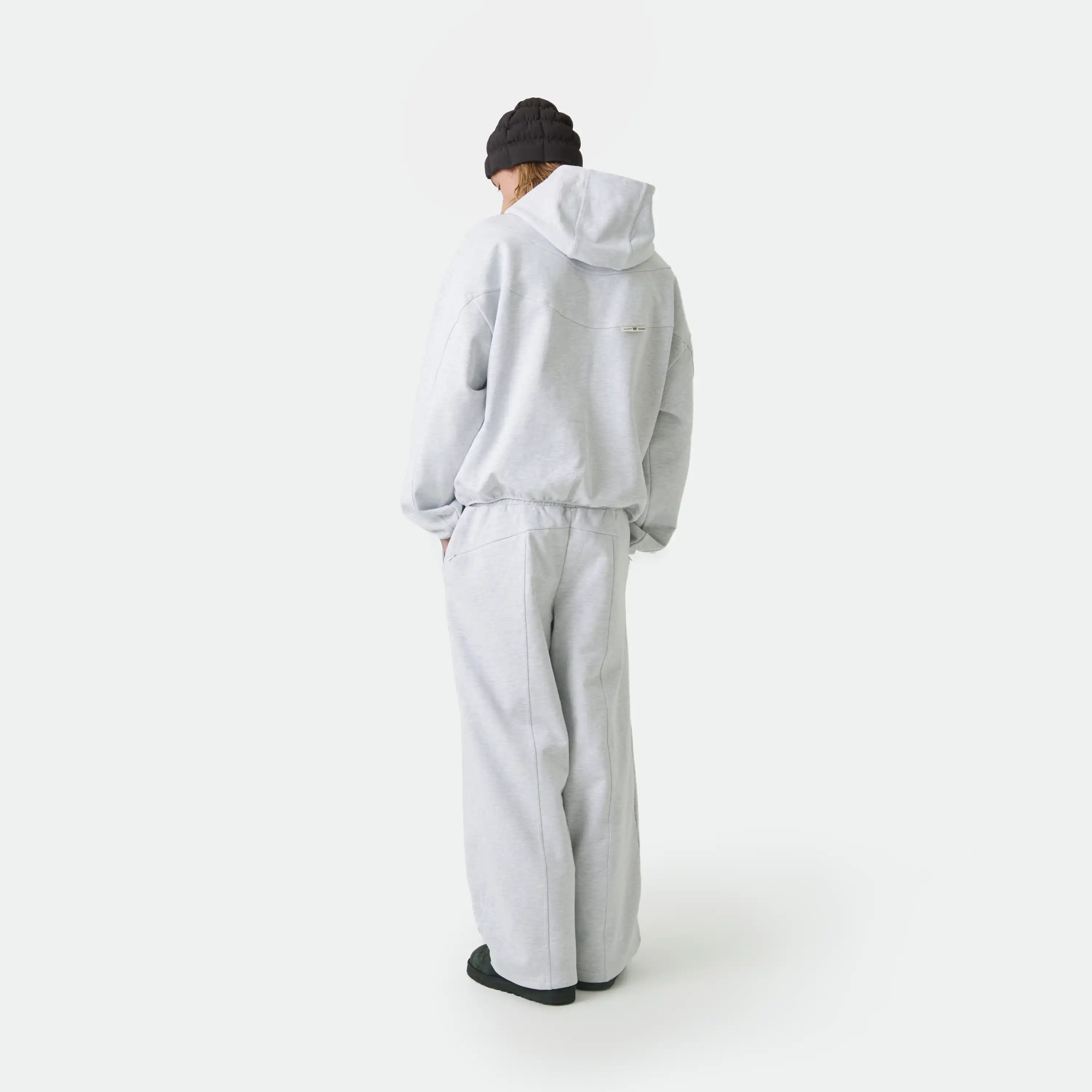 Alfa Heather Grey Oversized Hoodie