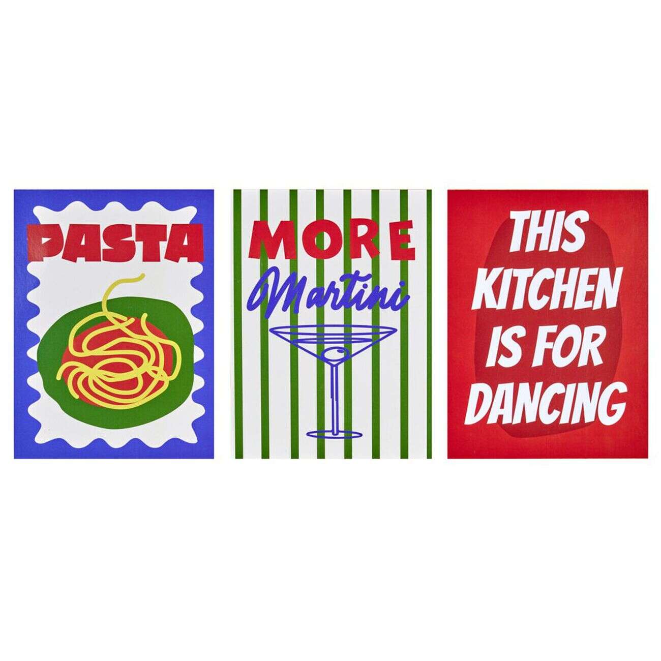 Affiche déco x3 papier thème cuisine 30x40cm (4 modèles)