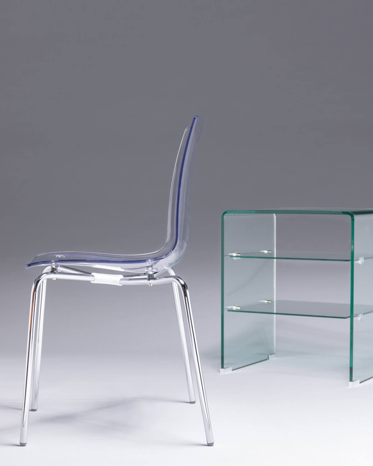 Samay - Pack 2 Sillas de Comedor de Policarbonato y Metal Samay