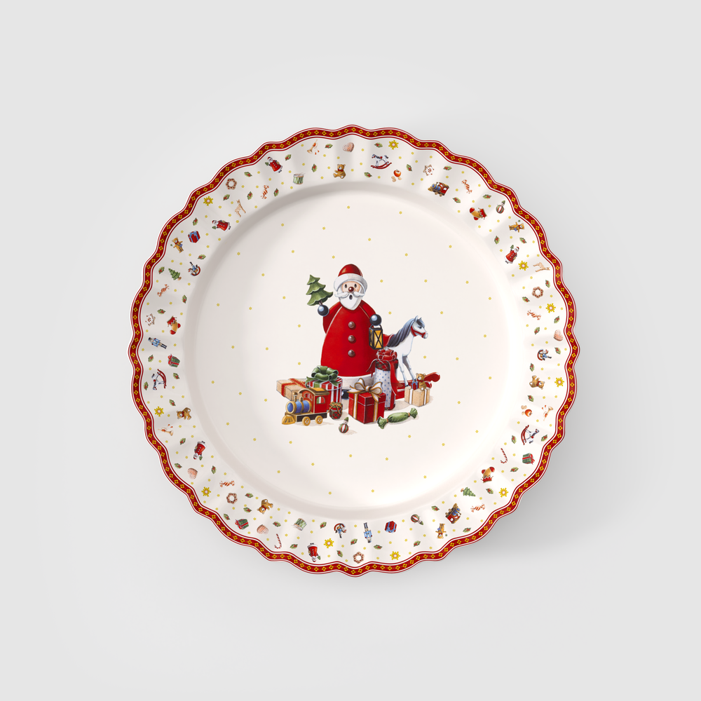 Toy's Delight Centerpiece bowl - Red, Premium Porcelain