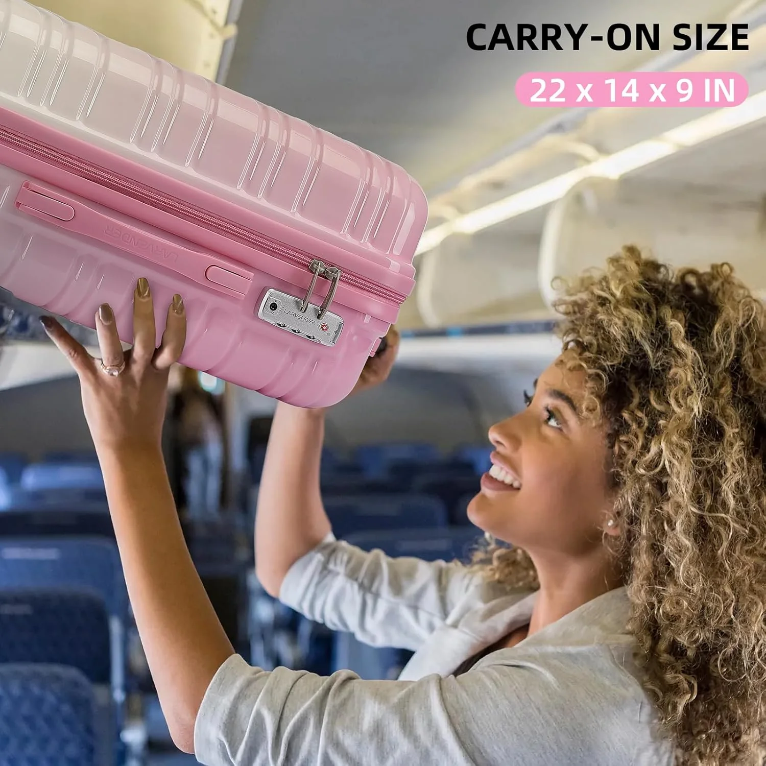 Ensemble de 6 valises, ensemble de valises rigides extensibles avec roulettes multidirectionnelles, ensemble de bagages à roulettes légers